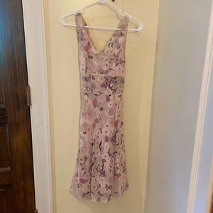 Express pink/purple multicolored dress